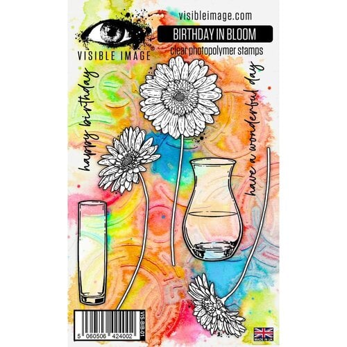 Visible Image - Clear Photopolymer Stamps - Birthday in Bloom