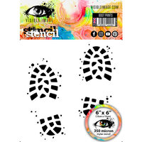 Visible Image - 6 x 6 Stencil - Boot Prints