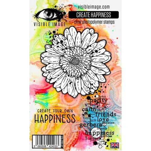 Visible Image - Clear Photopolymer Stamps - Create Happiness