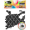Visible Image - 6 x 6 Stencil - Distressed Brick