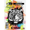 Visible Image - Clear Photopolymer Stamps - Fearless Tiger