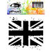 Visible Image - 6 x 6 Stencil - Grungy Union Jack