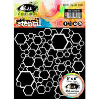 Visible Image - 6 x 6 Stencil - Honeycomb Hex