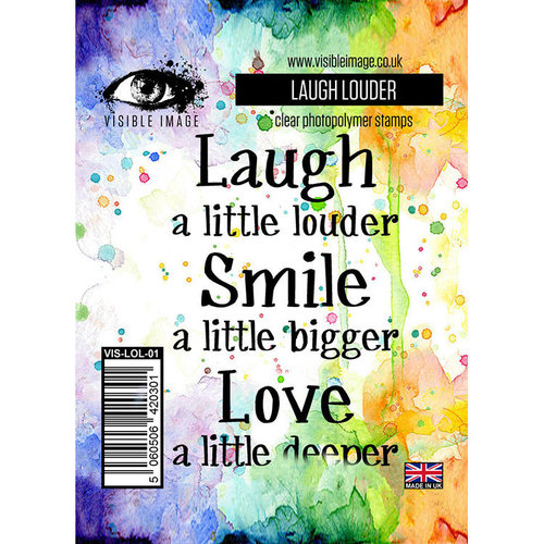 Visible Image - Clear Acrylic Stamps - Laugh Louder