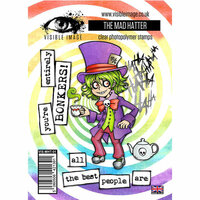 Visible Image - Alice in Wonderland Collection - Clear Acrylic Stamps - The Mad Hatter