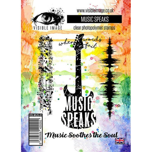 Visible Image - Clear Acrylic Stamps - Music Speaks