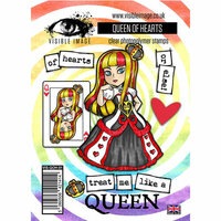 Visible Image - Alice in Wonderland Collection - Clear Acrylic Stamps - The Queen of Hearts