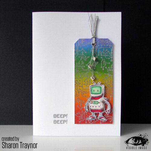 Visible Image - Clear Photopolymer Stamps - Robot Data