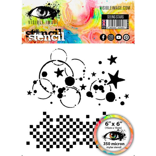 Visible Image - 6 x 6 Stencil - Seeing Stars