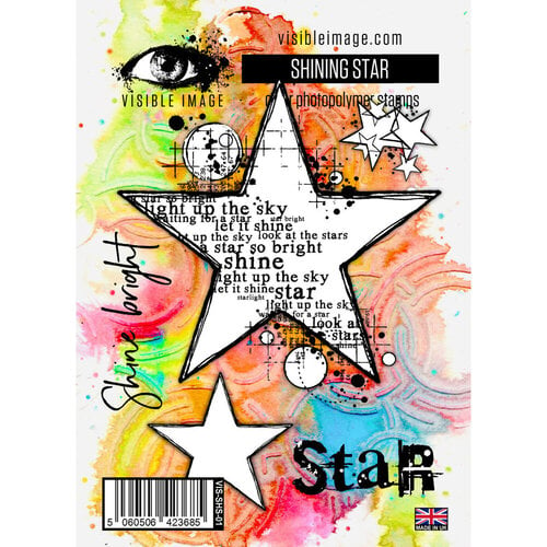Visible Image - Clear Photopolymer Stamps - Shining Star
