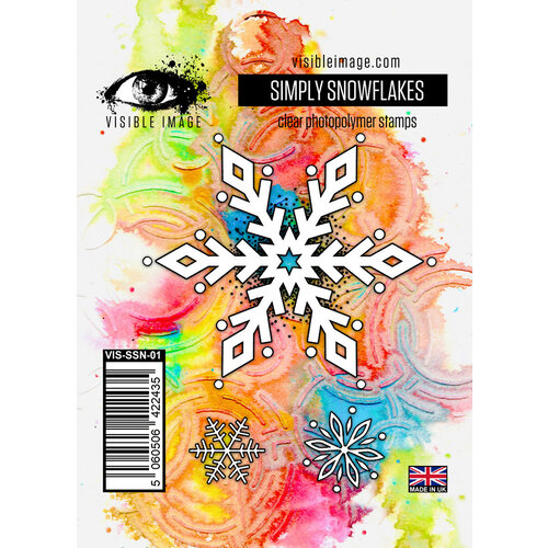 Visible Image - Clear Photopolymer Stamps - Simply Snowflakes