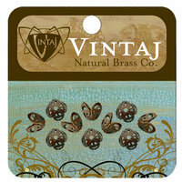 Vintaj Metal Brass Company - Metal Jewelry Hardware - Filigree Bead Caps