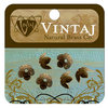 Vintaj Metal Brass Company - Metal Jewelry Hardware - Bead Caps - Foliage