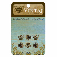 Vintaj Metal Brass Company - Metal Jewelry Hardware - Filigree Bead Caps - Large