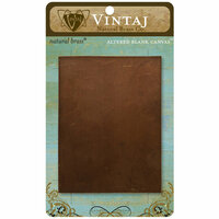 Vintaj Metal Brass Company - Metal Altered Blank Canvas - 3 x 4