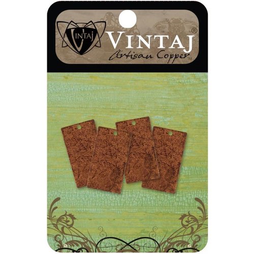 Vintaj Metal Brass Company - Artisan Copper - Metal Altered Blanks - Small - Rectangle