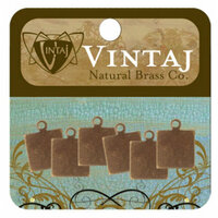 Vintaj Metal Brass Company - Sizzix - Metal Altered Blanks - Square Tag - 9 mm