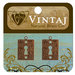 Vintaj Metal Brass Company - Metal Jewelry Charms - Embossed Keyhole