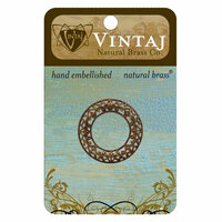 Vintaj Metal Brass Company - Metal Embellishments - Scrolled Filigree Ring