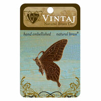 Vintaj Metal Brass Company - Metal Embellishments - Butterfly Profile
