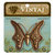 Vintaj Metal Brass Company - Metal Embellishments - Baroque Butterfly