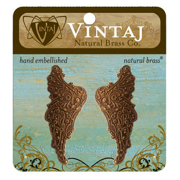 Vintaj Metal Brass Company - Metal Embellishments - Mythical Wings