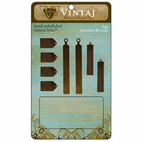 Vintaj Metal Brass Company - Metal Altered Blanks - Tags