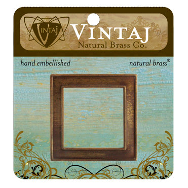Vintaj Metal Brass Company - Metal Embellishments - Window Frame