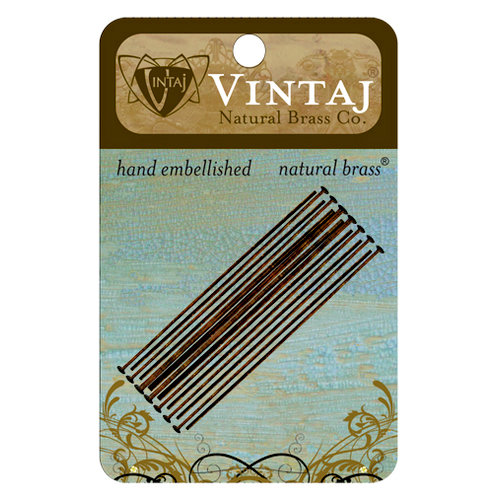 Vintaj Metal Brass Company - Metal Jewelry Hardware - Head Pin - Long