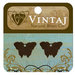 Vintaj Metal Brass Company - Sizzix - Metal Jewelry Charms - Bitsy Butterfly