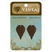 Vintaj Metal Brass Company - Sizzix - Metal Jewelry Charms - Trailing Leaf