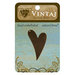 Vintaj Metal Brass Company - Sizzix - Metal Jewelry Charm - Artisan Heart