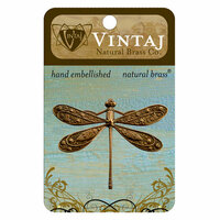 Vintaj Metal Brass Company - Metal Embellishments - Ornate Dragonfly