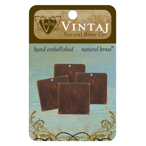 Vintaj Metal Brass Company - Sizzix - Metal Altered Blanks - Small Square