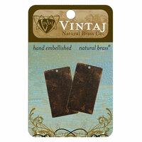 Vintaj Metal Brass Company - Sizzix - Metal Altered Blanks - Rectangle