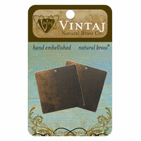 Vintaj Metal Brass Company - Sizzix - Metal Altered Blanks - Square