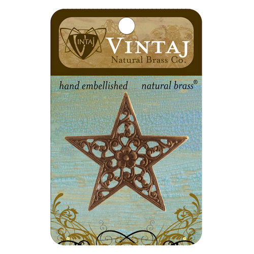 Vintaj Metal Brass Company - Metal Embellishments - Star Trellis