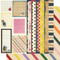 Vintage Street Market - Family Fun Collection - 12 x 12 Double Sided Paper - Cards and Borders