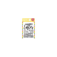 Waffle Flower Crafts - Clear Photopolymer Stamps - Happy Easter Duo