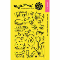 Waffle Flower Crafts - Clear Photopolymer Stamps - Welcome Spring