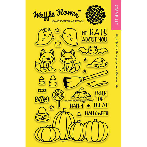 Waffle Flower Crafts - Halloween - Clear Photopolymer Stamps - Trick or Treat