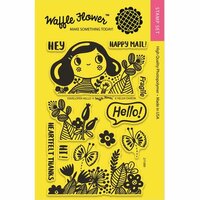 Waffle Flower Crafts - Clear Photopolymer Stamps - Enveloper Hello