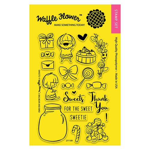 Waffle Flower Crafts - Clear Photopolymer Stamps - Sweets