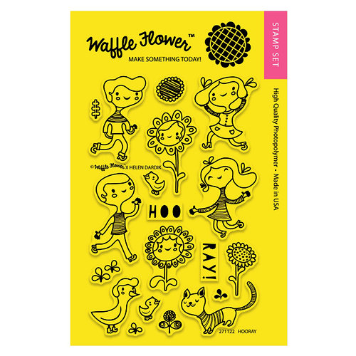 Waffle Flower Crafts - Clear Photopolymer Stamps - Hooray