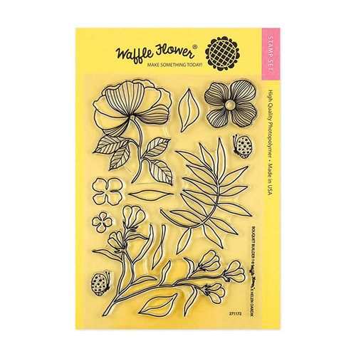 Waffle Flower Crafts - Clear Photopolymer Stamps - Bouquet Builder 1