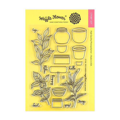 Waffle Flower Crafts - Clear Photopolymer Stamps - Spice Garden