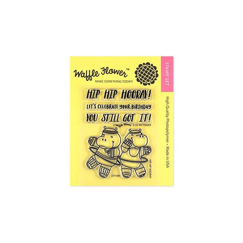 Waffle Flower Crafts - Clear Photopolymer Stamps - Hip Hip Hooray