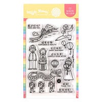 Waffle Flower Crafts - Clear Photopolymer Stamps - Ni Hao Stamp Set