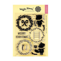 Waffle Flower Crafts - Christmas - Clear Photopolymer Stamps - Merry Wreath