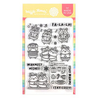 Waffle Flower Crafts - Clear Photopolymer Stamps - Winter Hamsters